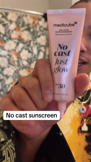 Sunny, cloudy it doesn’t matter wear your SUNSCREEN! No cast just glow @medicube global #nocastsunscreen #sunscreen #medicube #glowyskin #tiktikshopcreatorpicks
