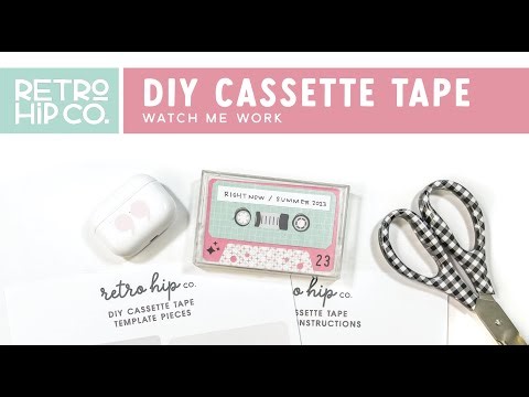 DIY Paper Cassette Tape Mini Album