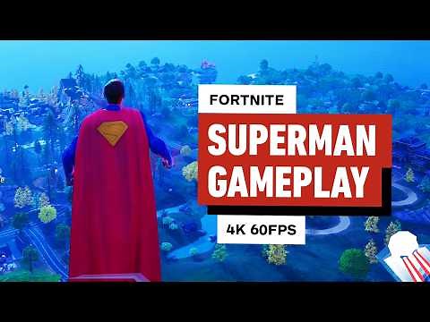 Superman Gameplay in Fornite (4K, 60fps)