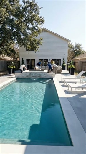 Pool Build From Scratch That Looks Insane #construction #pooltok