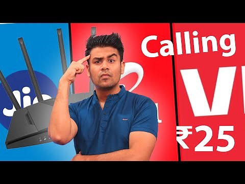 Best Only Calling Plans Jio, Airtel & Vi if You Have WiFi at your Home