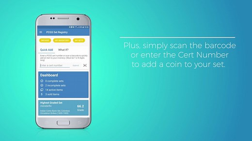 Use the PCGS Set Registry Mobile App to manage and analyze your coin collection. | PCGS