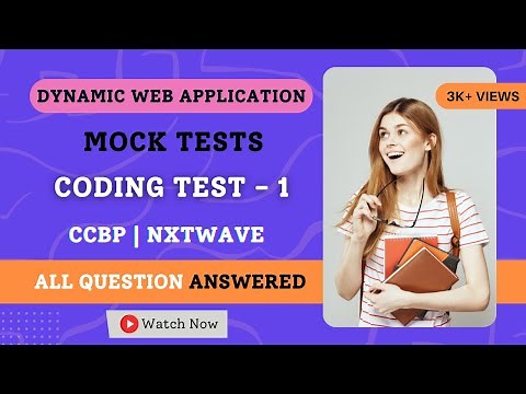 Mock Tests | Coding Test - 1 Answers | JavaScript | NxtWave | CCBP 4.0