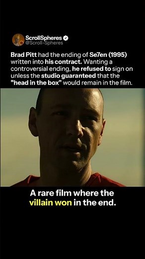 Se7en (1995) Brad Pitt Saved The Ending