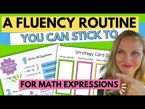 Effective Fact Fluency Routine for Math Expressions Grades 3-6 | Free Fluency Routine Resources