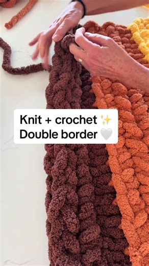 Exciting New Knit and Crochet Pattern with Double Border