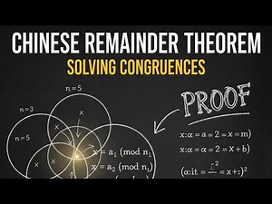 Chinese Remainder Theorem Statement and Proof | Advanced Number Theory | MA25C07