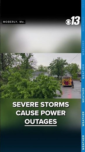 The Moberly Fire Department responds to power outages after storms