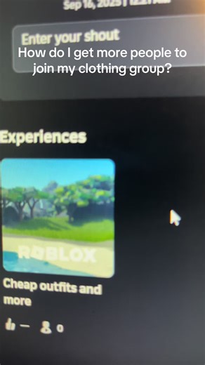 Roblox clothing group please join