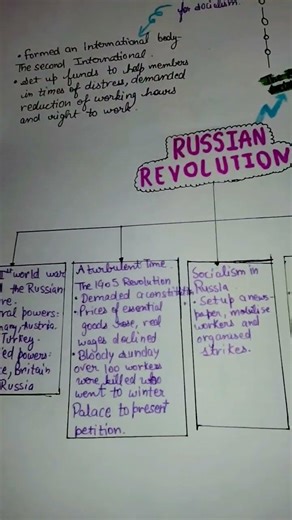 flowchart on Russian revolution class 9th #punjabisong #flowchart #newsong
