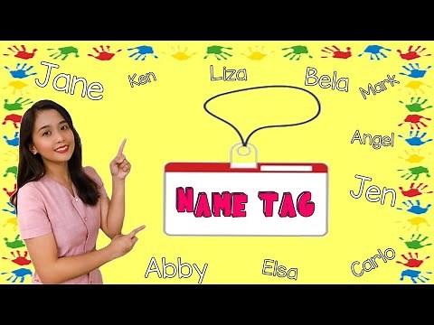 Kindergarten Name tag Making