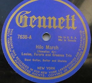 Louise, Ferera And Greenus - Hilo March / Aloha Oe - Ua Like No A Like