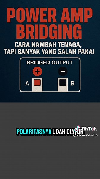Banyak yang ngira bridging itu bikin power makin galak… padahal kalau salah, malah ngebul! Di video ini gue bongkar cara kerja bridging, kesalahan yang sering kejadian, dan tips biar power lo makin buas tanpa nyeret ke service center. Lo tim nambah watt atau tim nambah akal? 😏 #soundmanindonesia #tipsaudio #poweramp #bridgingamp #audiosystem #belajarsound #soundmobil #soundlapangan #proaudio #subwooferindonesia #sound #audio #edukasi #belajar