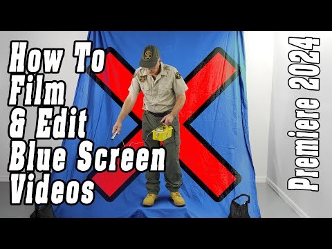 Shooting & Editing Blue Screen Adobe Premiere 2024 Tutorial - Chroma Key Editing & Camera Angles