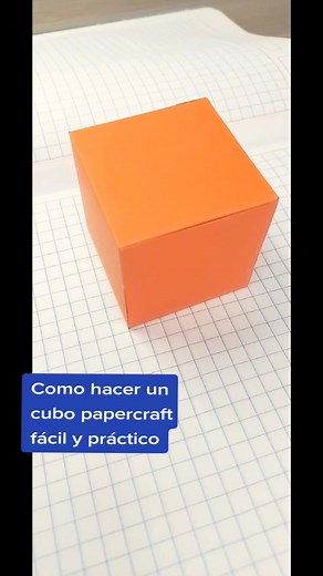 aprende a hacer un cubo papercraft fácil #papercraft #cubo #facil #tutorial #util #arte #manualidades #prisma #hexagon #hobby #interesante #trend