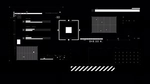 HUD digital display with alpha channel