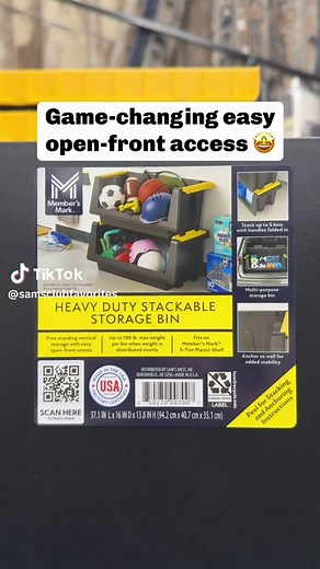 Discover Stackable Storage Bins at Sam's Club
