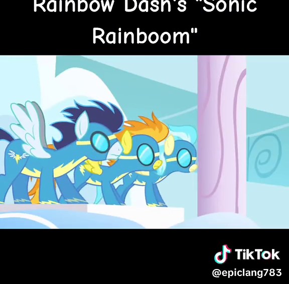 Rainbow Dash's Sonic Rainboom 🌈 #mylittlepony #rainbow #rainbowdash #boring