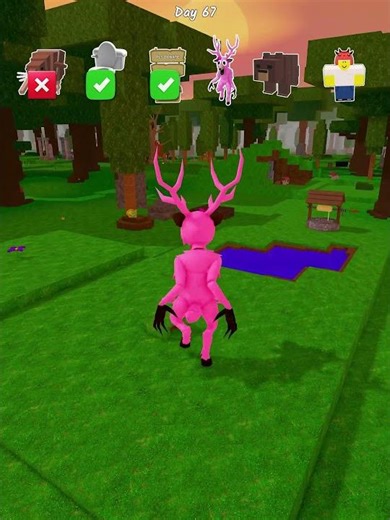 💀 Morph Prank Deer with items #99nightintheforest #roblox