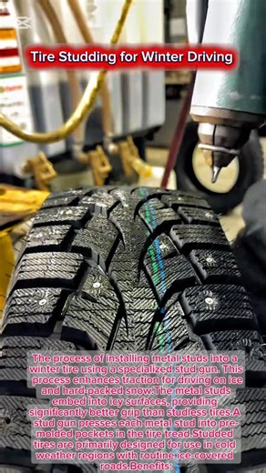 Tire Studding for Winter Driving