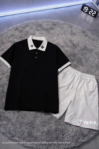 Bộ Quần Áo Cộc Tay Polo Chất Cho Nam