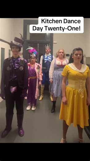 Panto Kitchen Dance Day Twenty-One - and it’s the delightful and super catchy Daði Freyr song Think About Things from 2020 - featuring yours truly, @JoWickham @Matthew @misskateleyva and choreography corner’s very own @lucypenroseactress 👏👏 #rvtpanto #daðifreyr #thinkaboutthings #eurovision2020