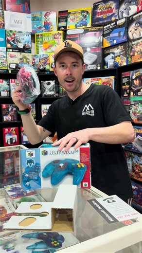 Unboxing a brand new Ice Blue Nintendo 64 controller #nintendo #nintendo64 #new