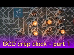 Bulbed Binary Coded Decimal Crap Clock by David Watts