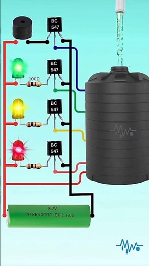 Smart Water Level Alarm System | Save Water & Prevent Overflow 💧⚡ #explorepage #experiment