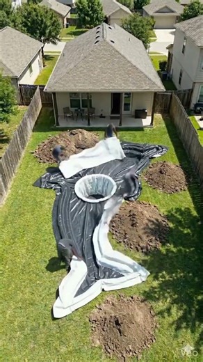 I Built A Giant-Dolphin Shaped Pool In My Backyard