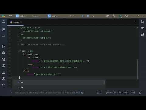 #-9- Les If imbriqués Nested
