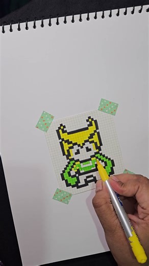 Day 10/100: Destroying My Wall… Aesthetic Edition 😼😸 #100dayschallenge #pixelart @marvel