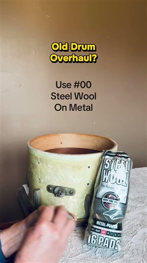 Shining up that old drum kit? #drums #drummer #instrumental #repairing #drum