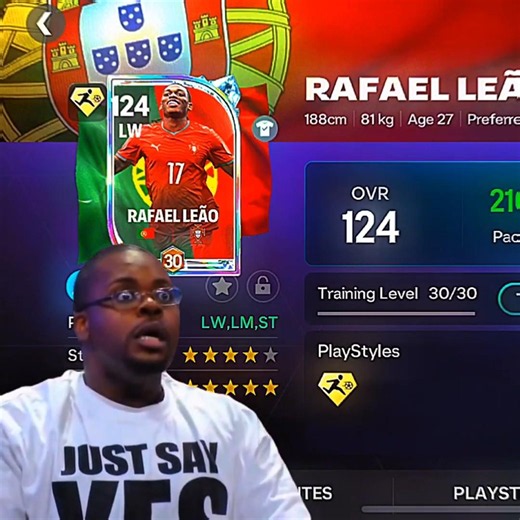5⭐ Skill Moves + Crazy Pace! 🤯 || Rafael Leao Best LW IN EA FC MOBILE 26 #shorts #fcmobile #viral