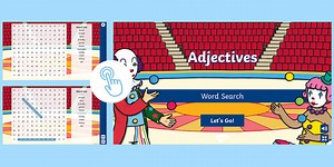 Adjectives Interactive Word Search