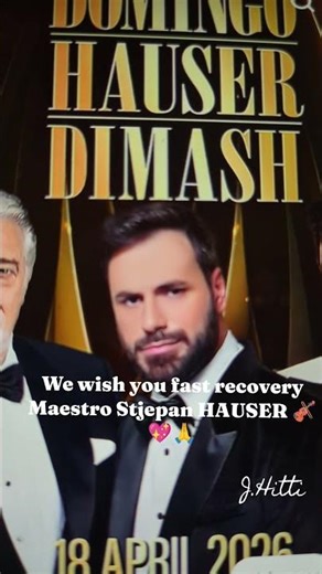 We Wish You Fast Recovery Maestro Stjepan HAUSER 🎻 Best Cellist 💖🙏#caruso #hausermusic #hausercello
