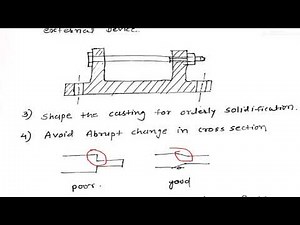 Design Consideration for Casting| Design of machine element| Machine Design| DME