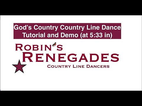 God's Country by Blake Shelton Easy Improver Country Line Dance Tutorial and Demo with steps called