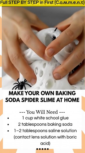 Make Your Own Baking Soda Spider Slime at Home Looking for a spooky science activity that kids will love? This DIY Baking Soda Spider Slime is stretchy, creepy, and packed with Halloween fun. With just a few simple ingredients, you can create oozy black slime that’s perfect for sensory play or party favors. | Kira Recipes