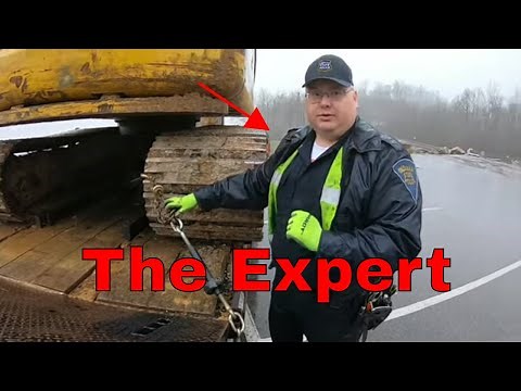 Load securement with Officer Hoover and Steve with Speed binders