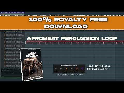 Afrobeat Percussion Loops 100% Royalty Free Download Loop LULU