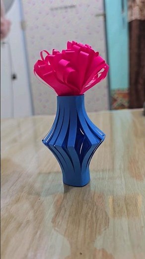 How to make flower pot using paper sheet | Easiest paper craft idea for kids #flowerpot #papercraft