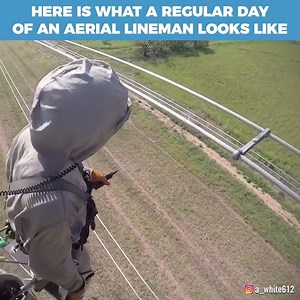 478K views · 1.8K shares | Here is what a regular day of an aerial lineman looks like.. | Interesting Engineering | Facebook