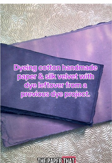 Dyeing Papers and Velvet for Eco-Friendly Bookmaking