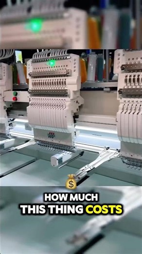 Most expensive embroidery machine ever? Tajima Coloreel 6 or 12 head dyes the thread color 🤯