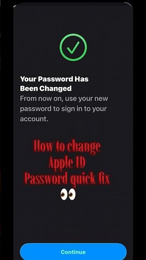 How to change Apple ID password 👀