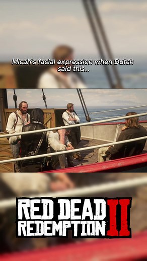 Micah's facial expression when Dutch said this... #rdr #rdr2 #reddeadredemption #reddeadeademption2 #fyp #arthurmorgan #gaming #rdr2online