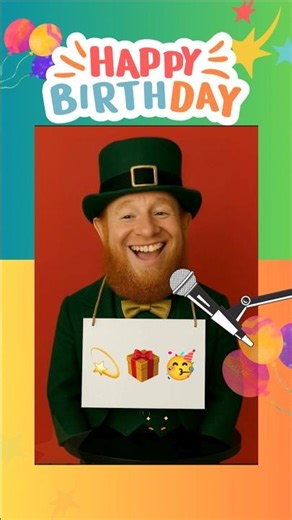 Funny Irish LEPRECHAUN Sings Happy Birthday Song #happybirthdaytoyou #birthdaysurprise