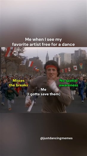 Your favorite meme creator! 😎 on Instagram: "I gotta save them from the bad dancers 🥵 Laugh, dance and scroll! 💃🕺 Follow @justdancingmemes for the best dance memes that hit every beat – because life's better with rythm and humor! 😀 🎵 Katy Perry - Teenage Dream 🎬 Rocky II (1979) . . . . #justdancingmemes #justbachatamemes #bachata #dance #dancing"