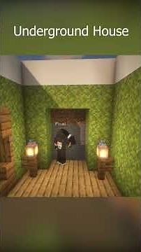 This Underground Minecraft House Looks TOO Clean 😳✨ #shorts